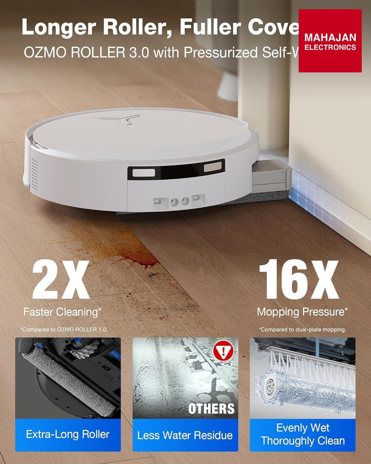ECOVACS Deebot T90 Pro Omni 2-in-1 Robot Vacuum Cleaner & Mop, 2026 New Launch, 30000 Pa Blast Suction – Mahajan Electronics Online.
