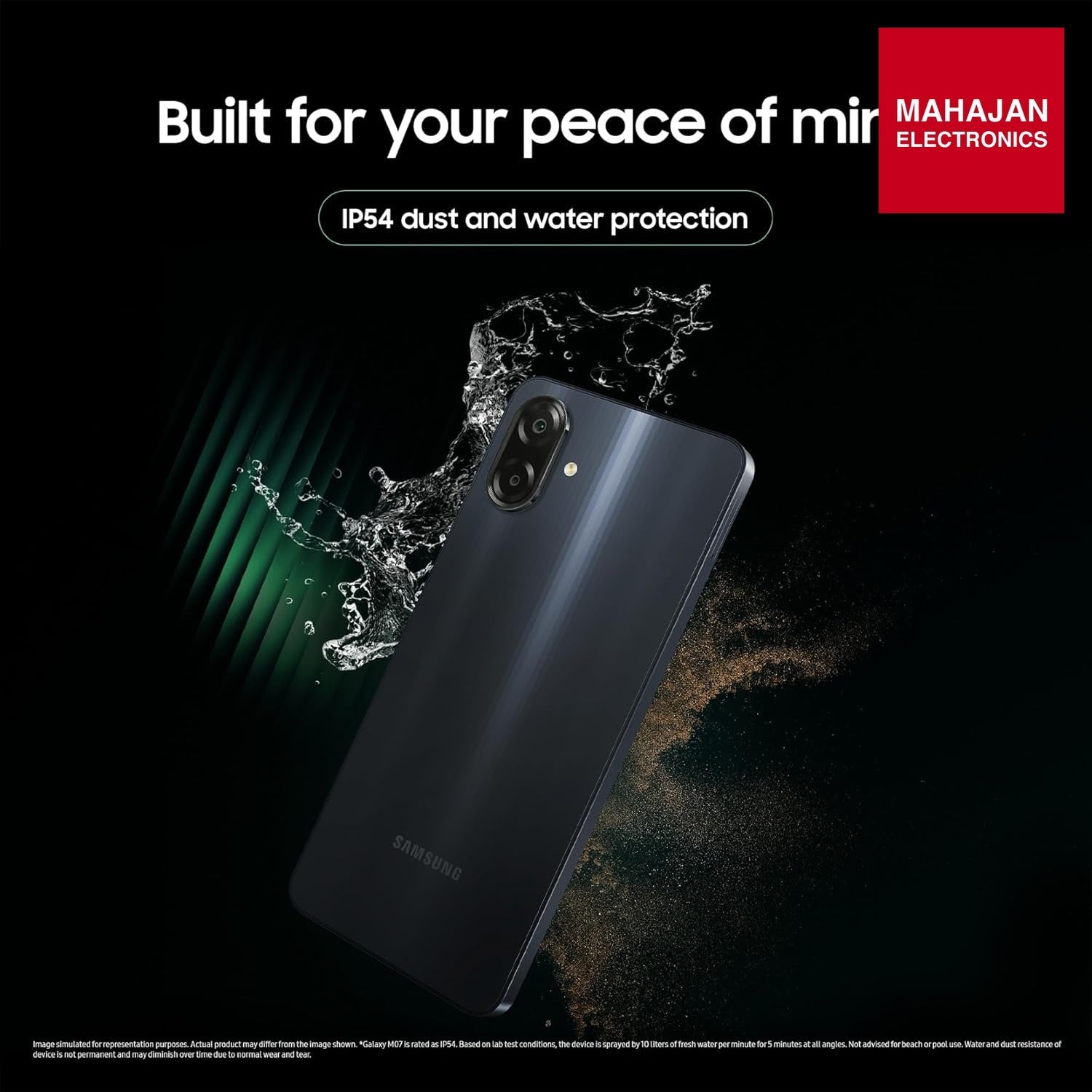 Samsung Galaxy M07 Mobile (Black, 4GB RAM, 64GB Storage) | MediaTek Helio G99 | AnTuTu 624K | IP54| 50MP – Mahajan Electronics Online.