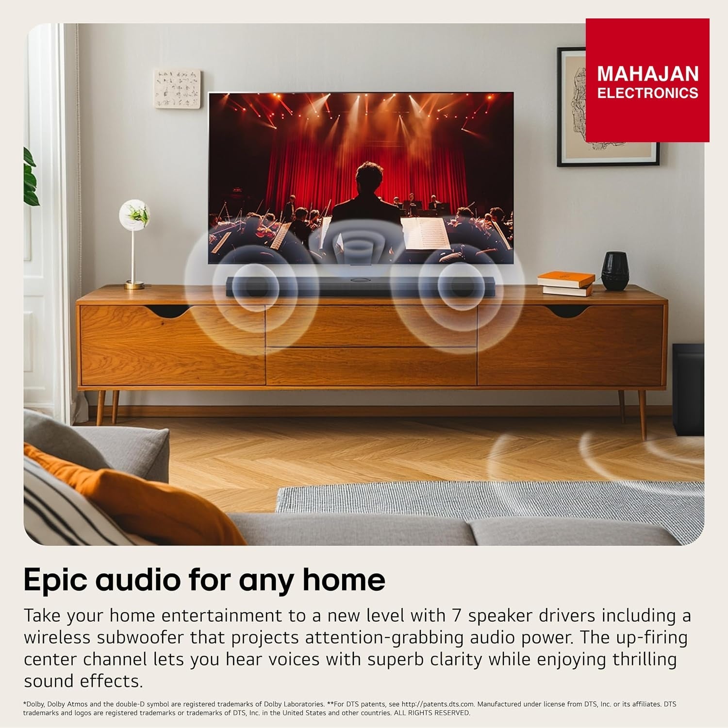 LG S70TY 400W 3.1.1 Channel Dolby Atmos, Center Up-Firing, Wow Orchestra Soundbar with HDMI, USB & Bluetooth – Mahajan Electronics Online.