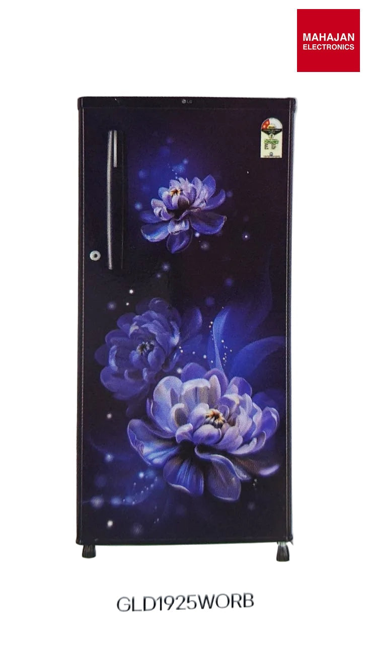 LG GLD1925WORB 185 L Single Door Refrigerator with Toughened Glass Shelves, Direct Cool, Royal Blossom, 2 Star – Mahajan Electronics Online.