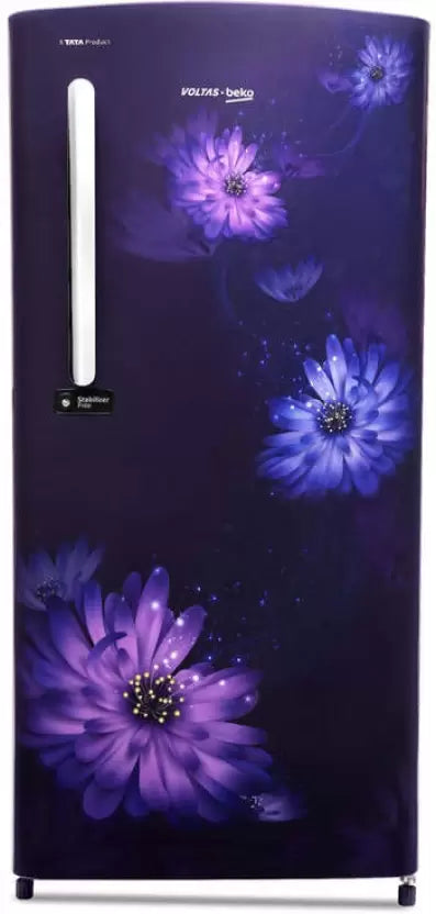 Voltas Beko RDC220C / W0DBE0M000UGD 185 L Direct Cool Single Door 3 Star Refrigerator (Dahlia Blue) Mahajan Electronics Online