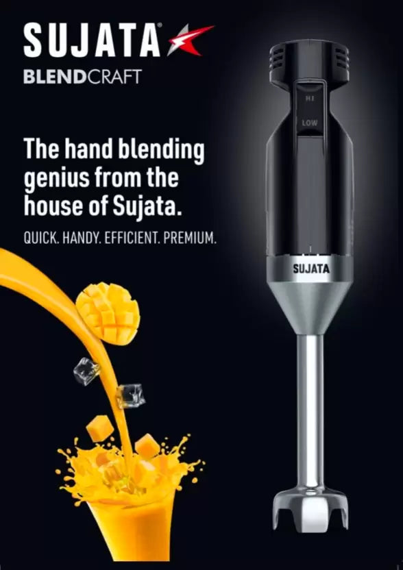 SUJATA BLEND CRAFT 180 W Hand Blender, Electric Whisk (Black) - Mahajan Electronics Online