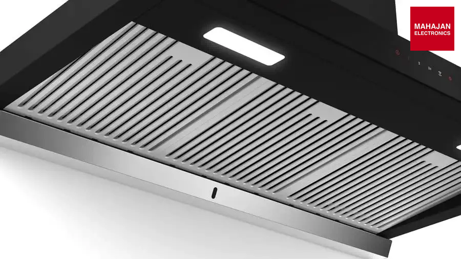 Bosch DWBA98G60I 90 cm Self Clean Technology glass Kitchen Chimney (HOOD  Oil collector Filter technology, Touch Control, Black) Bosch