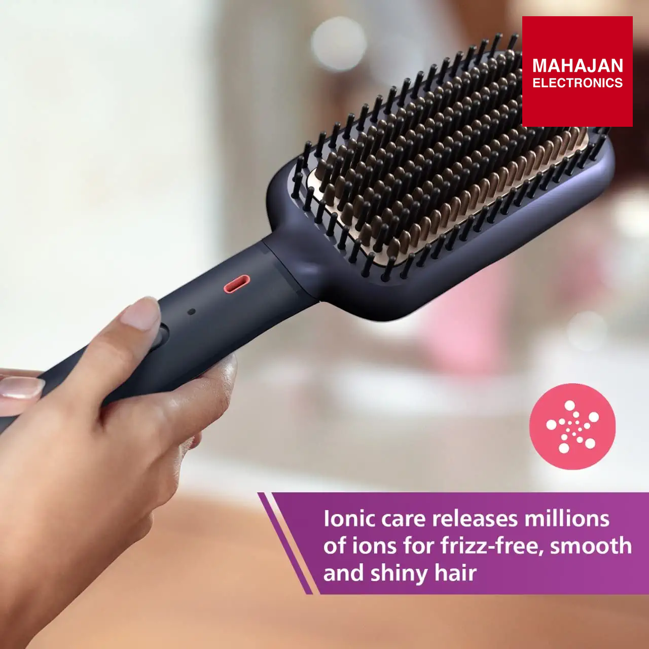 Philips BHH885/10 Heated Straightening Brush  (New). ThermoProtect Technology, Ionic care Philips