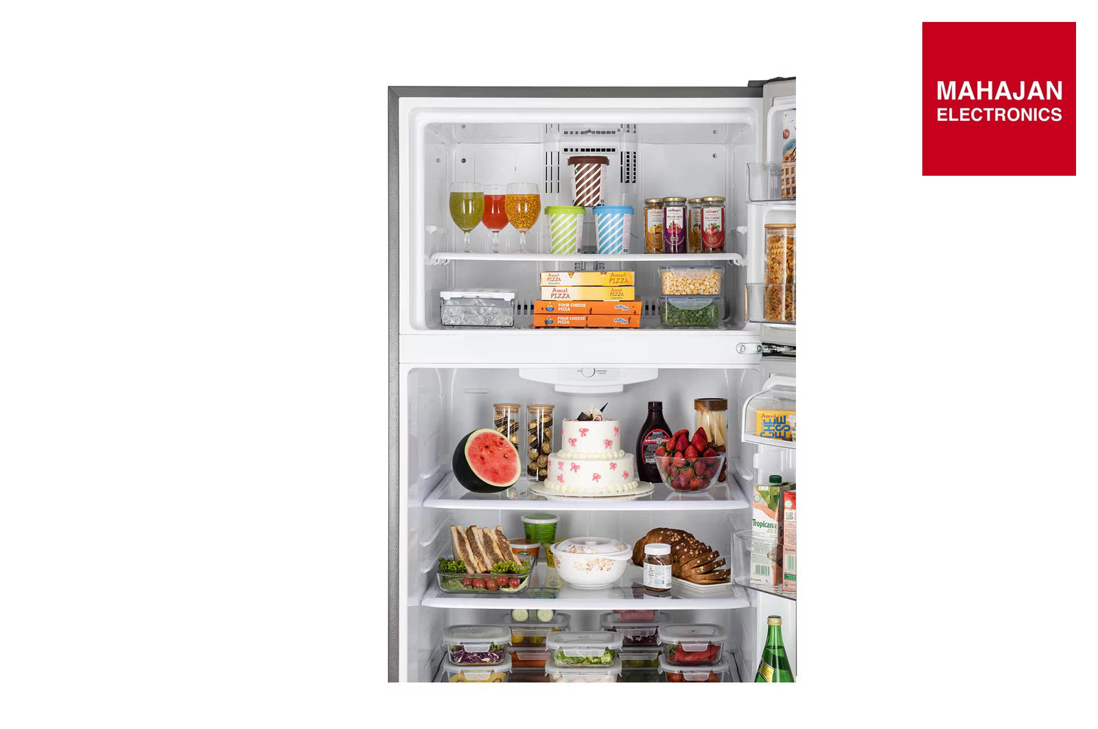 LG GLT6816ODMC 674L Double Door Refrigerator with Smart Inverter Compressor and Multi-Air Flow, Black Finish, 1 Star secondary product image with Mahajan Electronics logo