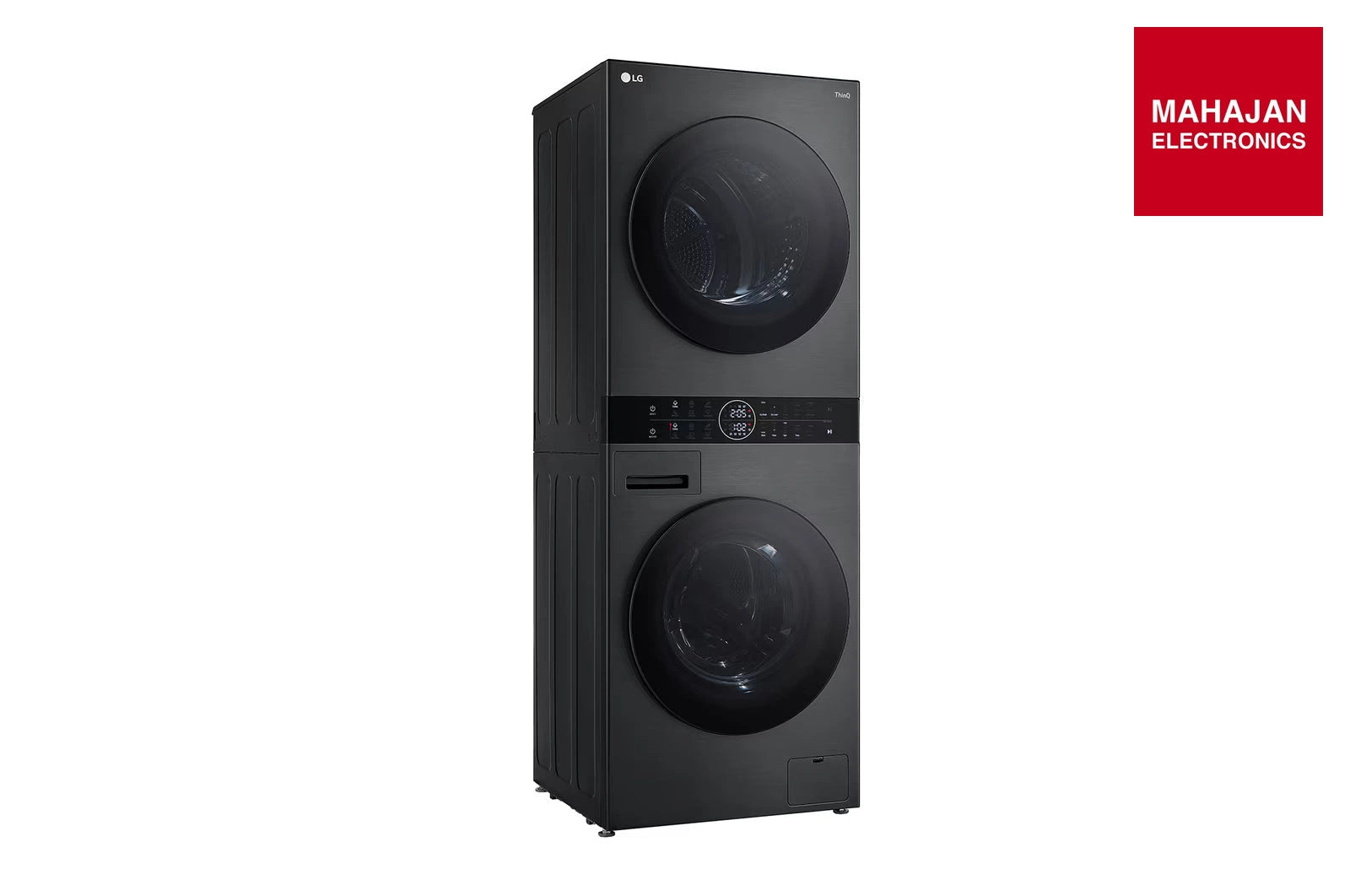 LG FWT1310PB 13 kg (Wash) / 10 kg (Dry) WashTower™ with AI Direct Drive™, Dual Inverter Heat Pump™, Platinum Black, 5 Star secondary product image with Mahajan Electronics logo