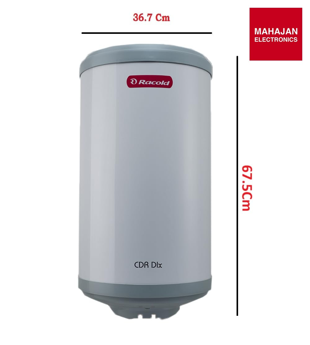 Racold CDR DLX 35L 5-Star Vertical Geyser | Titanium Plus | Free Installation &amp; Pipes | Mahajan Electronics Delhi NCR Racold