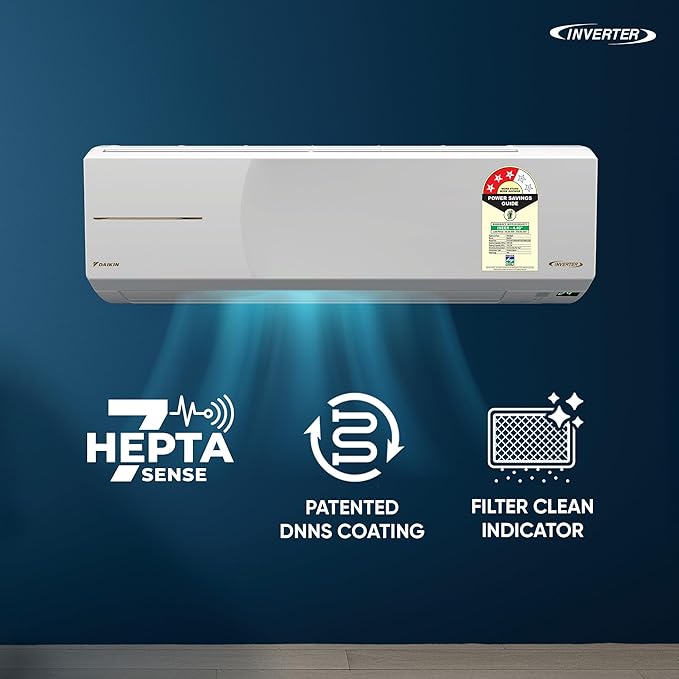Daikin FTHT35XV16 (2026 Series) 1 Ton 3 Star Hot & Cold Heat Pump Inverter Split Air Conditioners (Copper)-Online Mahajan Electronics 