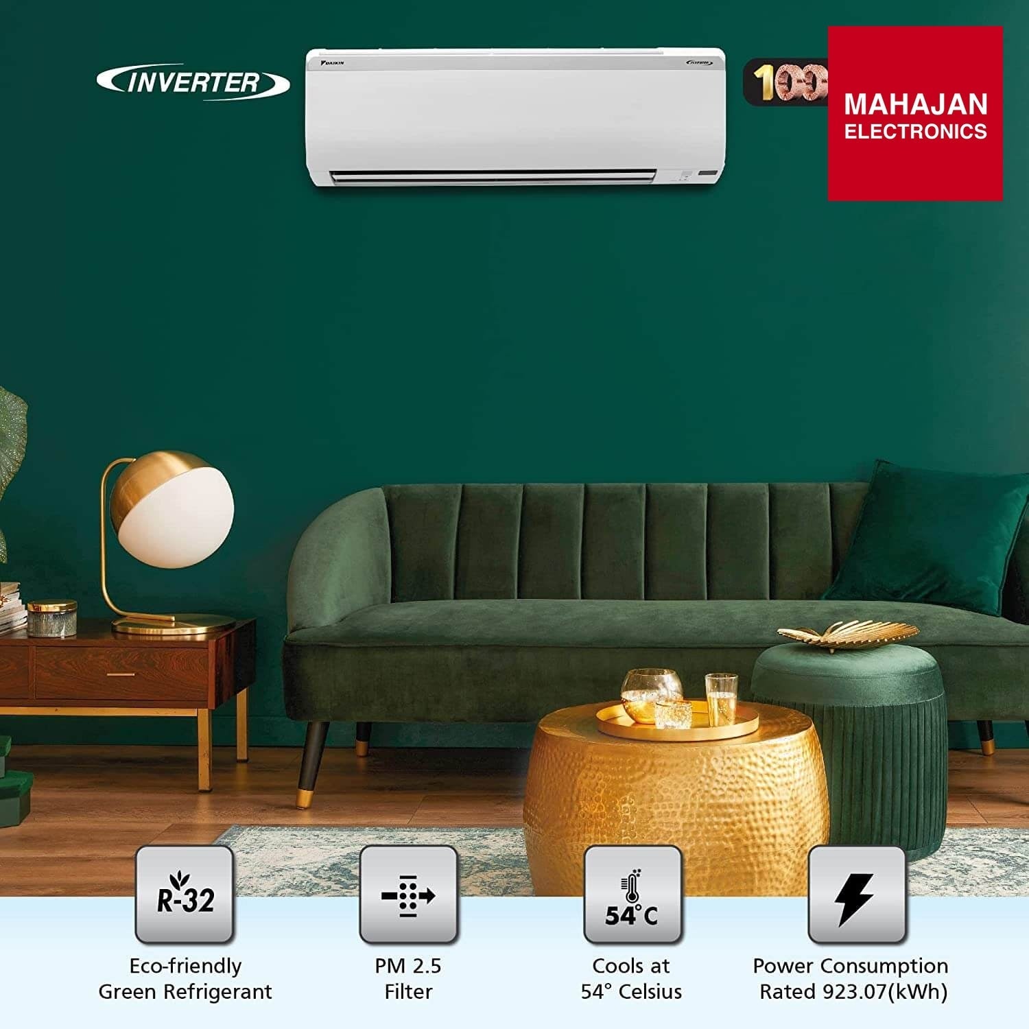 Daikin 1.8 Ton 5 Star Inverter Split AC MTKM60UV16 Daikin