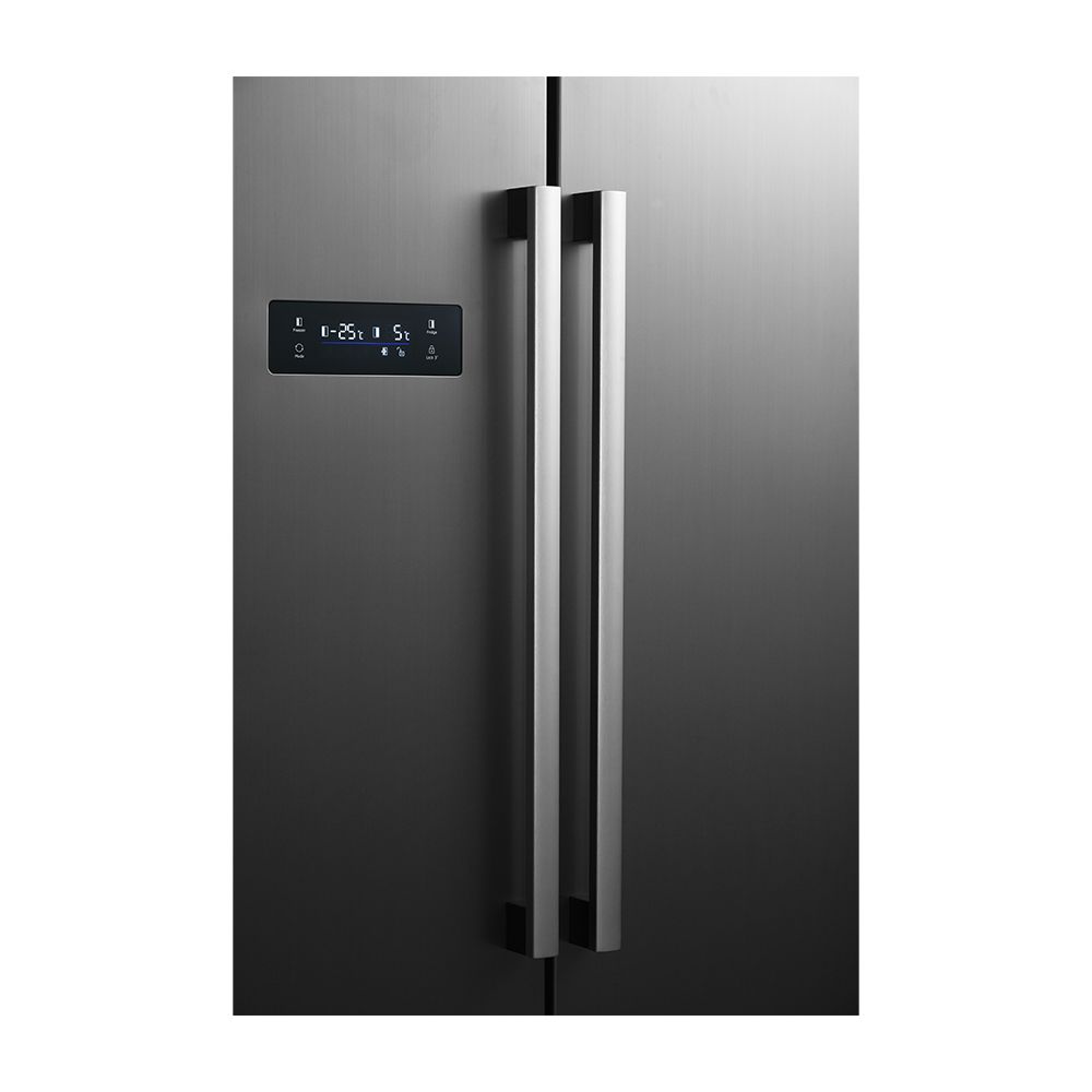 Voltas Beko RSB495XPE 472L Side by Side Refrigerator (Inox Look) Mahajan Electronics Online