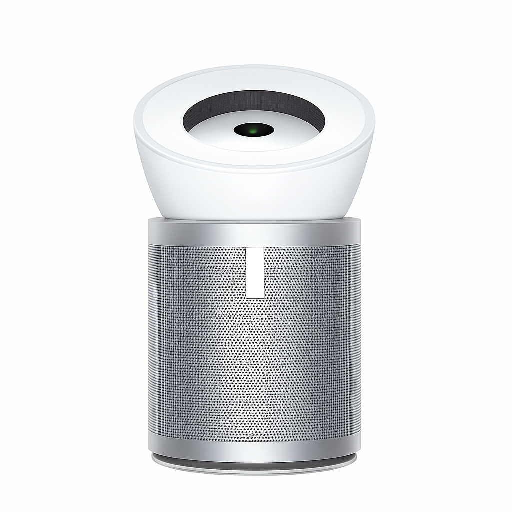 Dyson Big+Quiet BP02 Air Purifier (White/Satin Silver) | Covers Up to 1076 Sq. Ft. | HEPA Filtration, Gas & Odor Removal, Quiet Operation | Ideal for Large Rooms