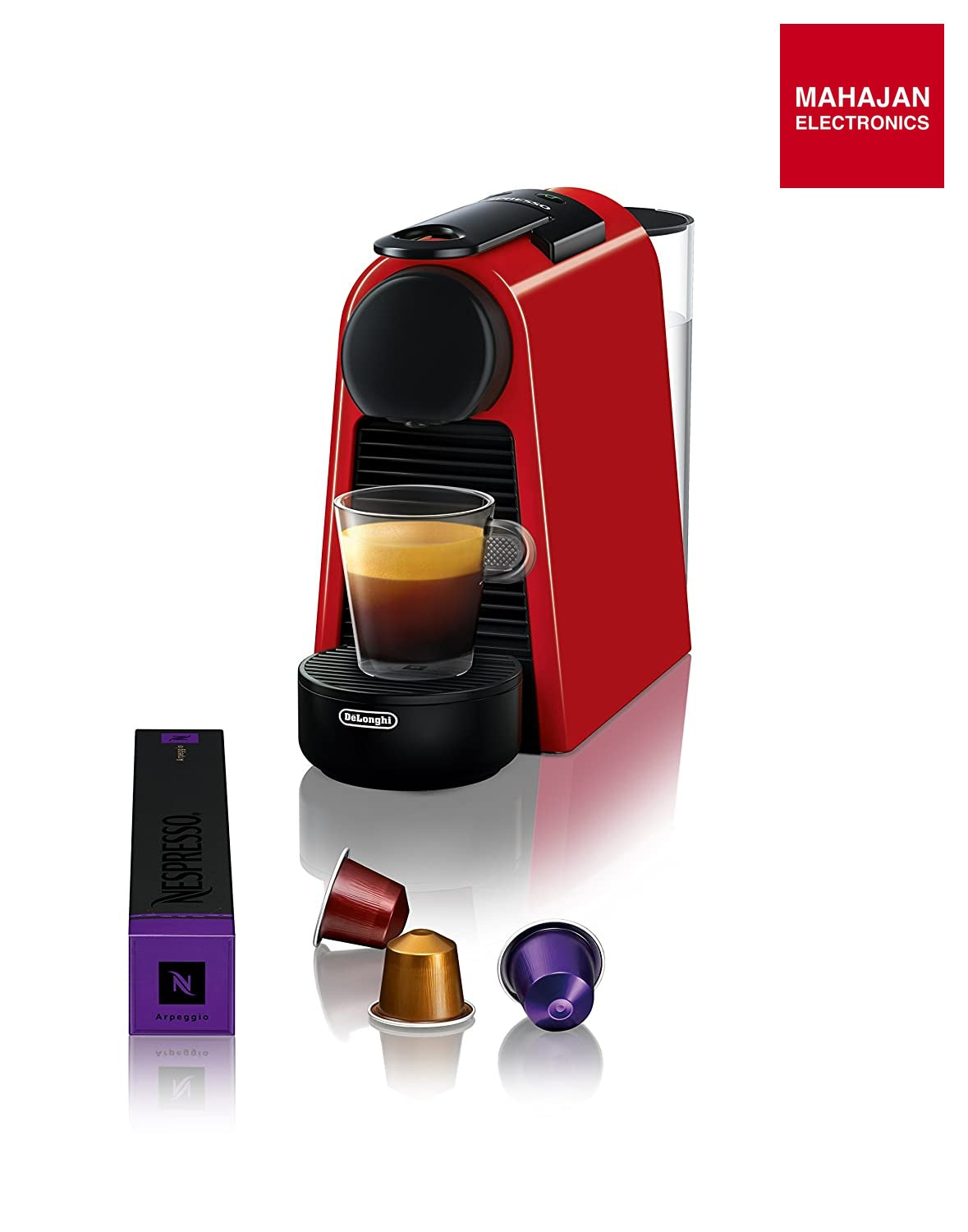 Nespresso Essenza Mini Espresso Machine (Red) | 19 Bar Coffee Maker Nespresso