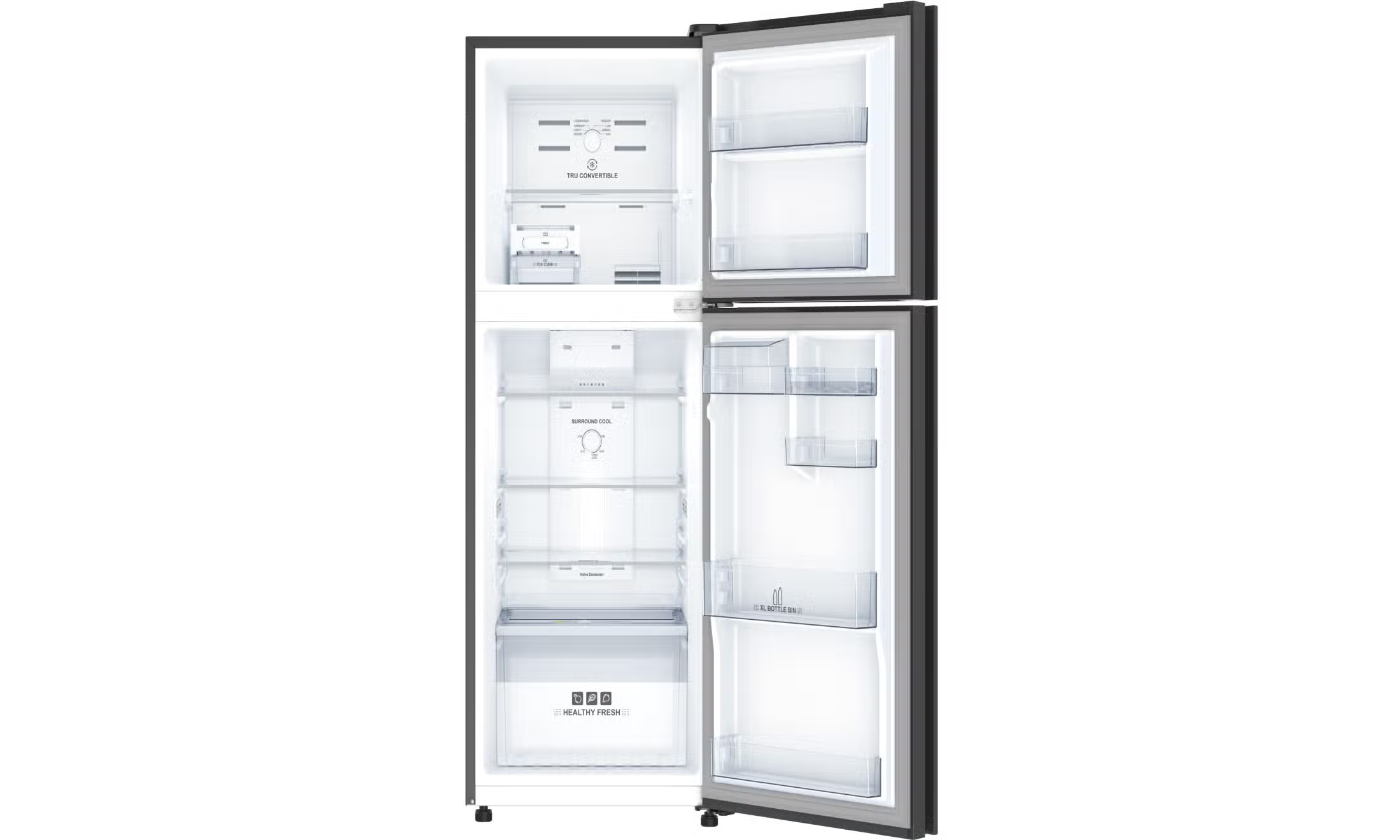 IFBFF-291AIKGT 241L Frost Free Double Door Refrigerator | 10-IN-1  Convertible Modes | Inverter Compressor |PREMIUM Glass Finish| Extra Wide Desig-Online Mahajan Electronics