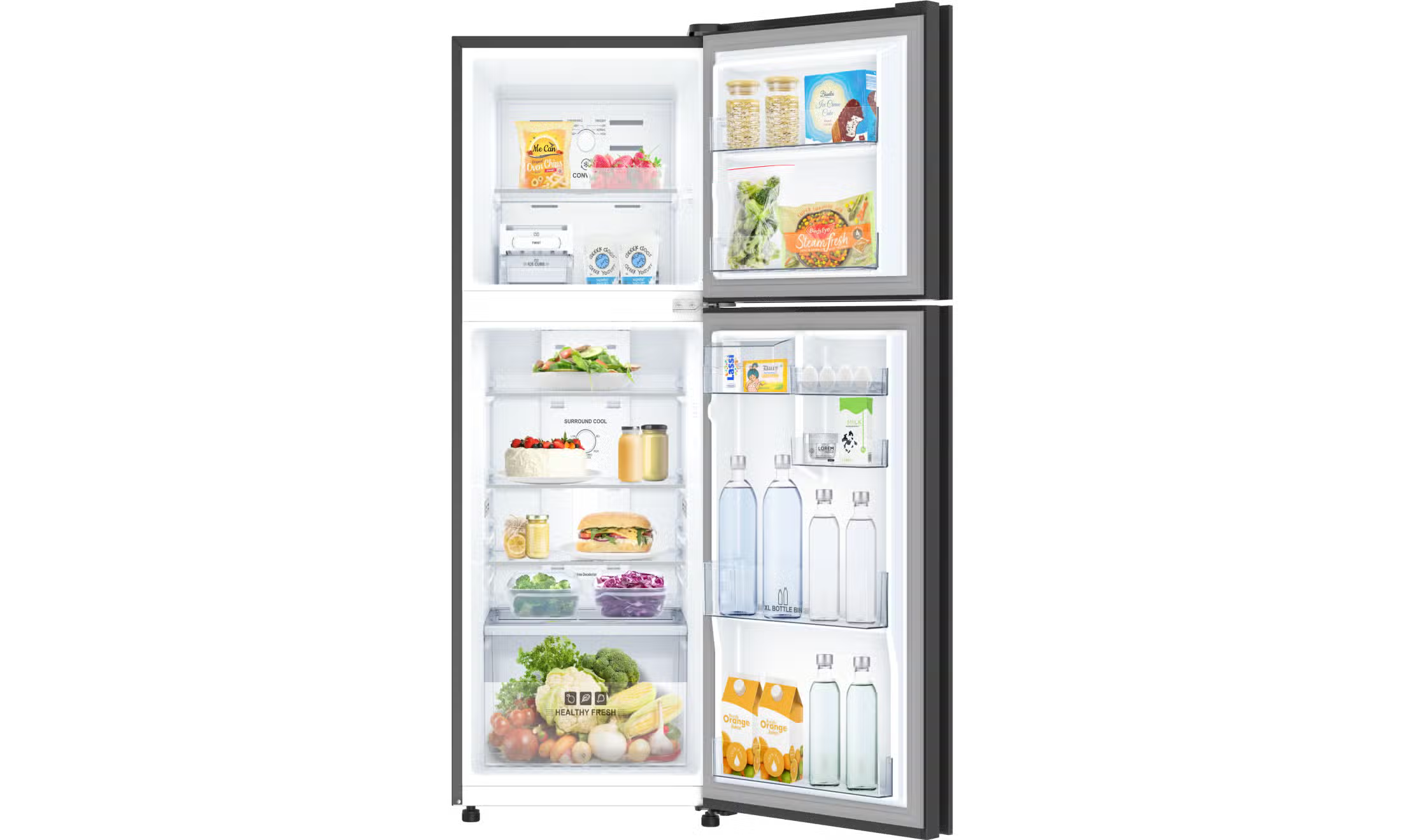 IFBFF-291AIKGT 241L Frost Free Double Door Refrigerator | 10-IN-1  Convertible Modes | Inverter Compressor |PREMIUM Glass Finish| Extra Wide Design-Online Mahajan Electronics