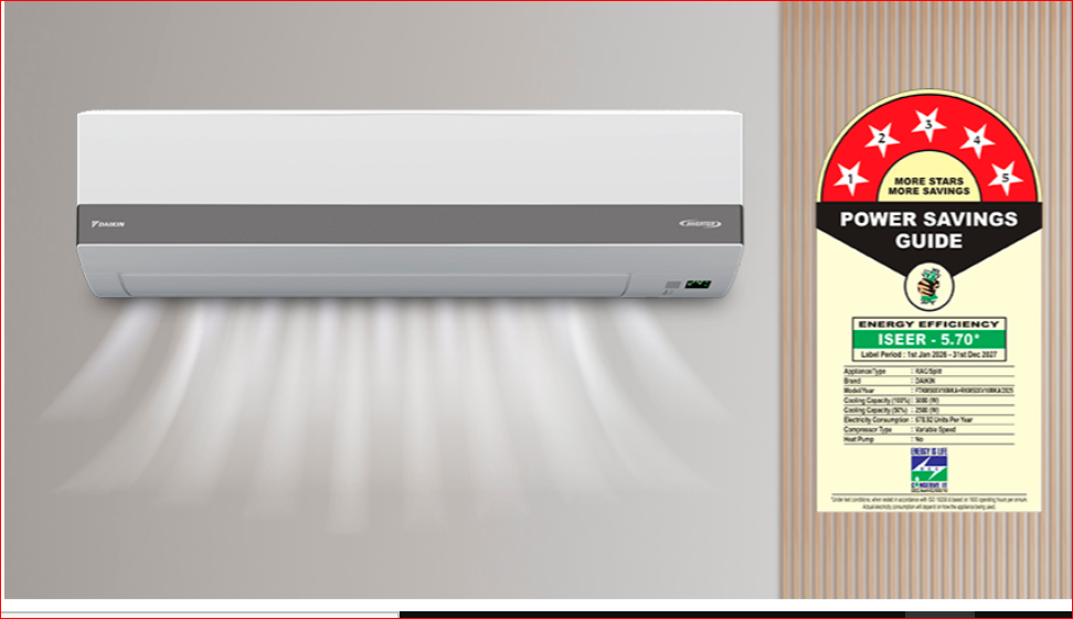 Daikin FTKM50XV16MKA 1.5 Ton 5 Star Inverter Split AC | Copper Condenser | Dew Clean Technology | 3D Coanda Airflow | PM2.5 Filter 2026 Mahajan Electronics Online