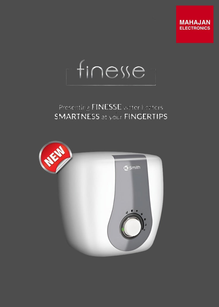 A.O. Smith Finesse 10L 5 Star Storage Water Heater | Smart Modes | Blue Diamond Tank | Mahajan Electronics Delhi NCR AOSmith