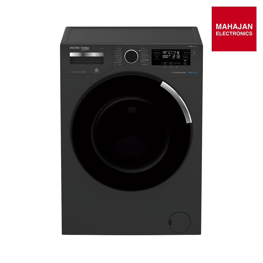 Voltas Beko WFL8014VTAP 8 kg 5 Star Front Load Washing Machine | ProSmart™ Inverter | AutoDose | StainExpert™ | Mahajan Electronics Delhi NCR Voltas Beko