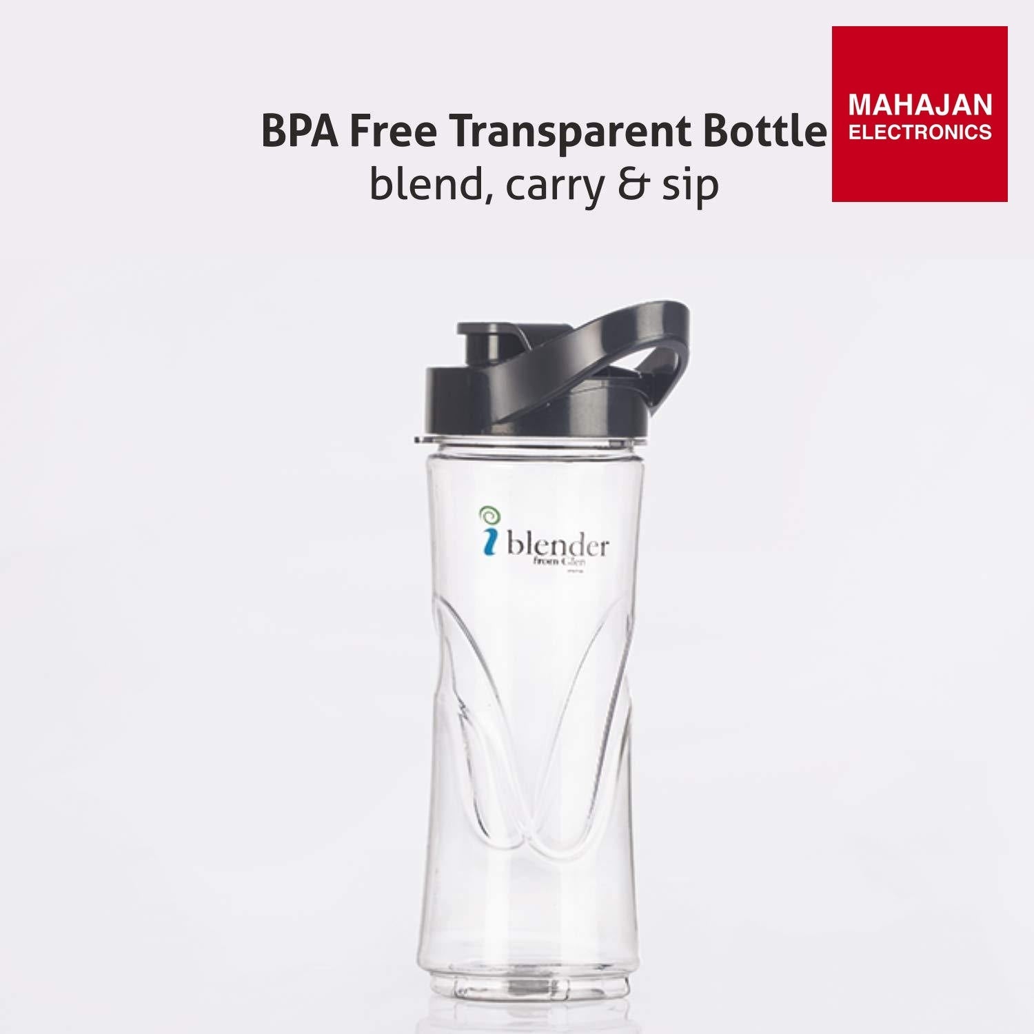 Glen SA 4047 Electric Blender (Black, 200W) | 600ml BPA-Free Bottle | One-Touch Blending | Mahajan Electronics Delhi NCR GLEN