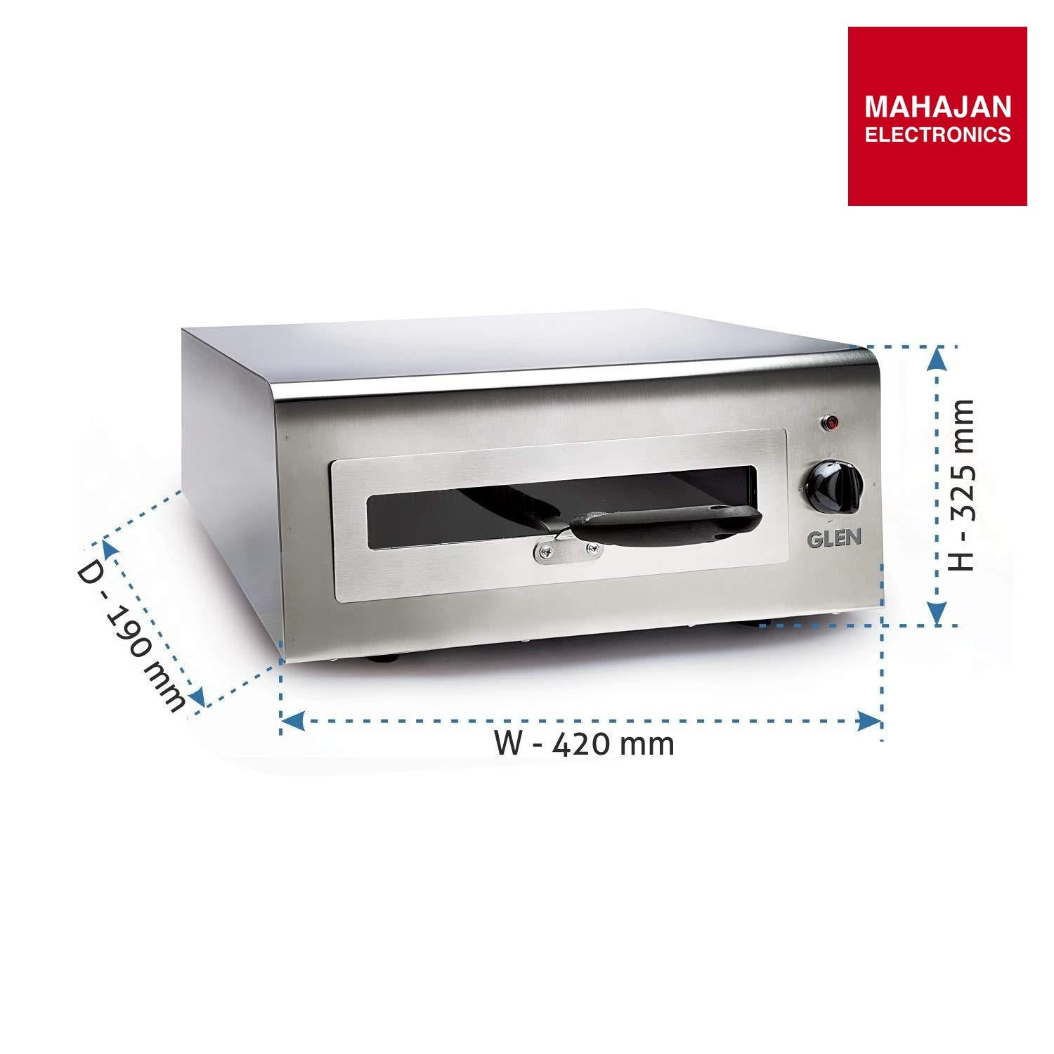 Glen Electric Tandoor 5014 | 1100 W Stainless Steel Body | Healthy Oil-Free Cooking | Mahajan Electronics Delhi NCR GLEN