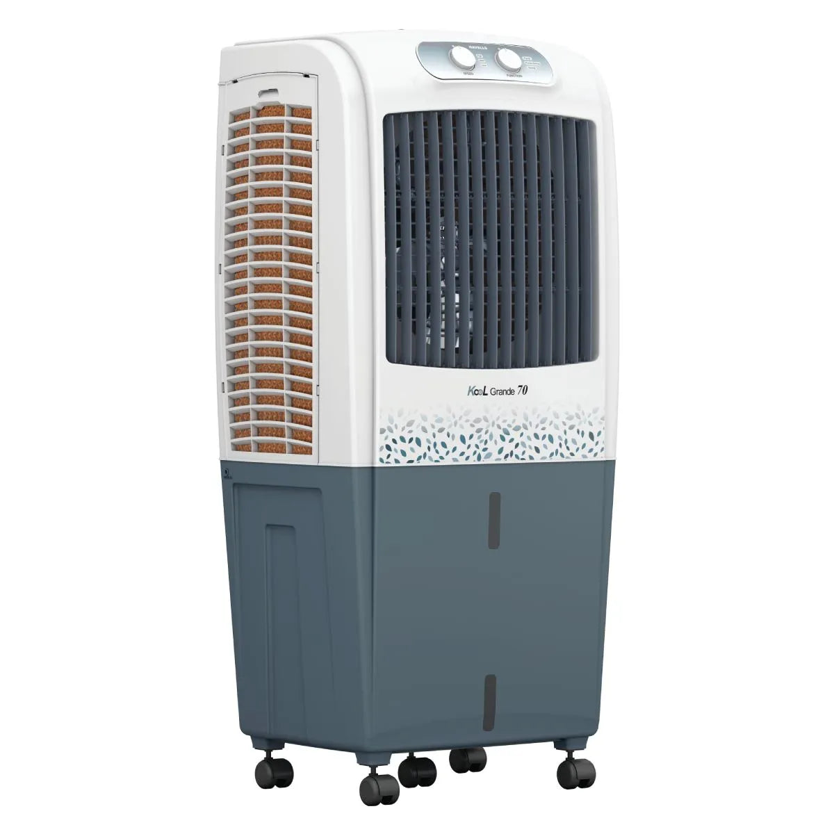 Havells KoolGrande 90 L Desert Air Cooler 90 L White Grey GHRACCE090 Mahajan Electronics Online