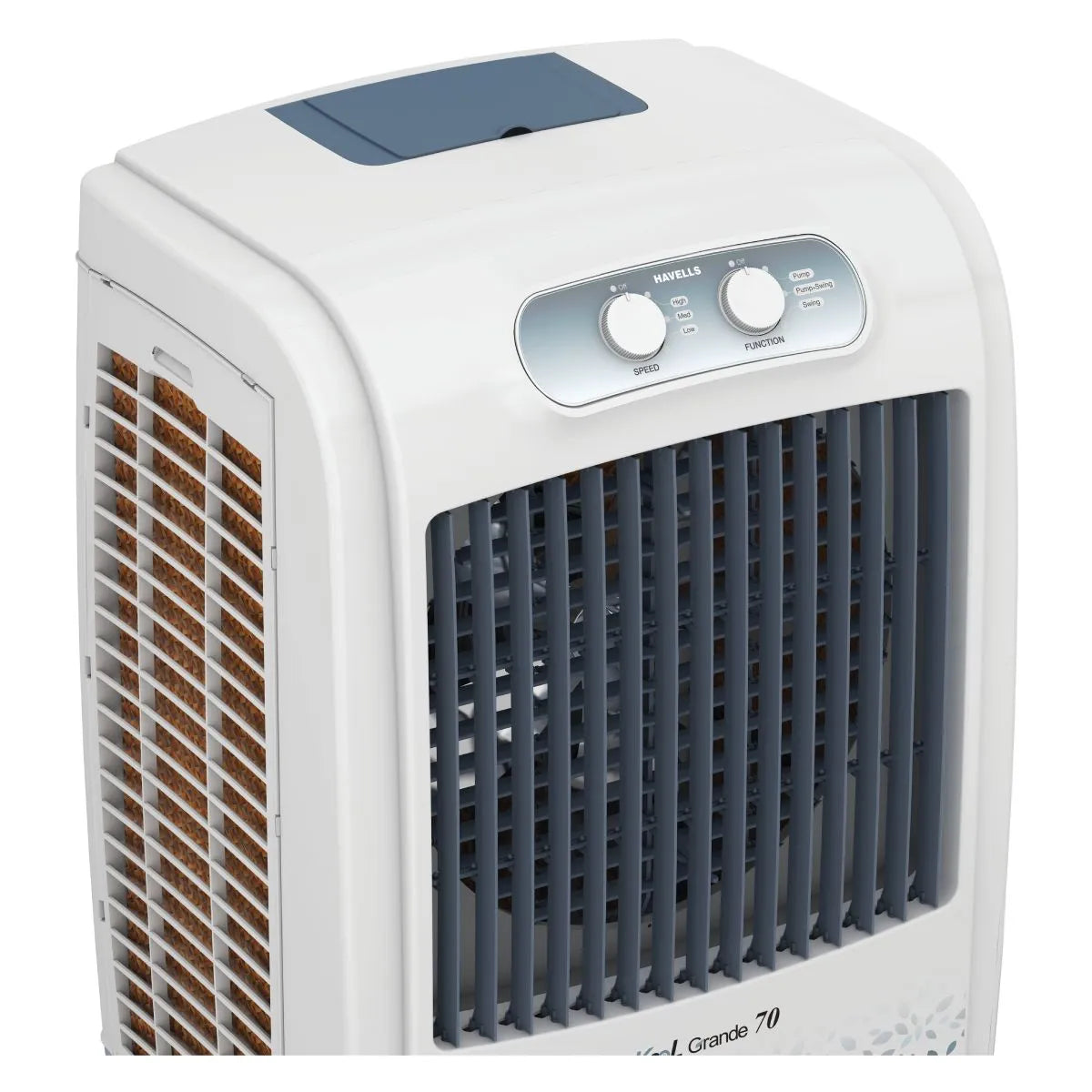 Havells KoolGrande 90 L Desert Air Cooler 90 L White Grey GHRACCE090 Mahajan Electronics Online