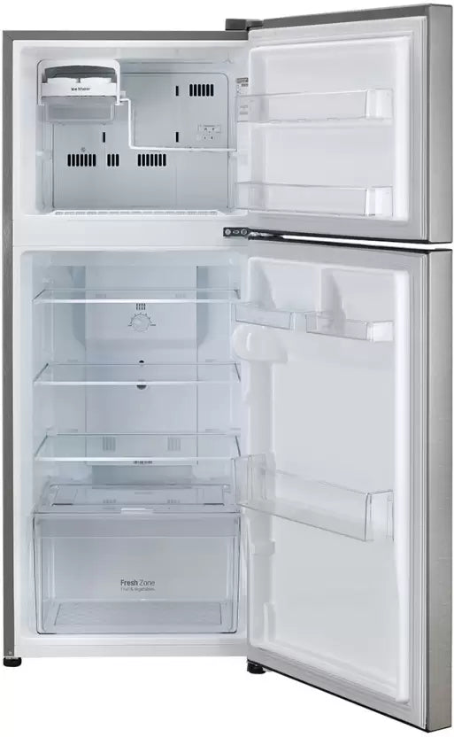 LG GL-N292BDSY 242 L with Inverter Refrigerator Freezer on top, Dazzle Steel Mahajan Electronics Online