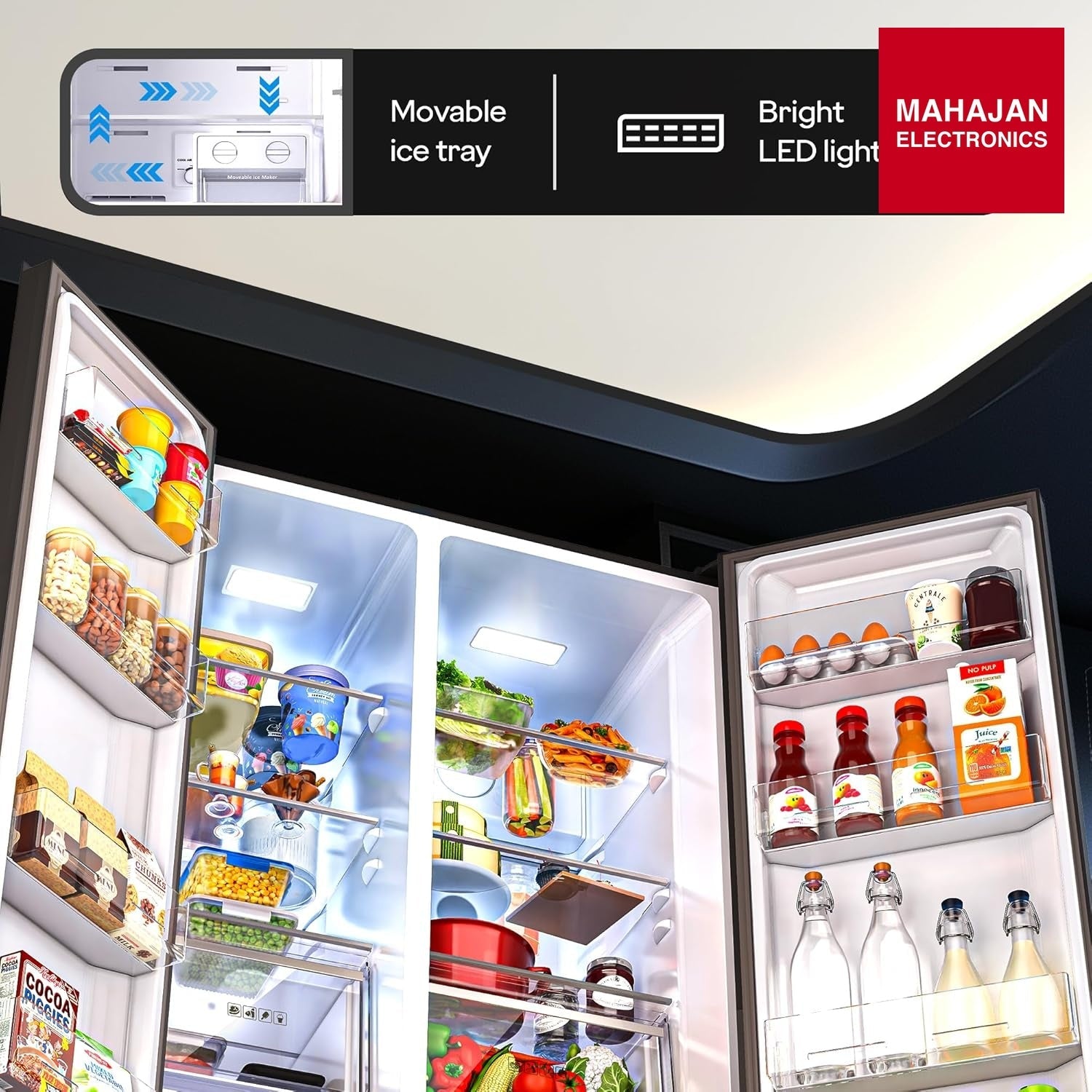 Godrej EON Velvet Opera Black Refrigerator - Mahajan Electronics