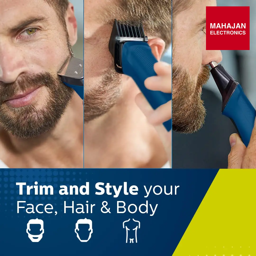 Philips Multi Grooming Kit MG7707/15, 12-in-1, Face, Head and Body - All-in-one Trimmer Philips