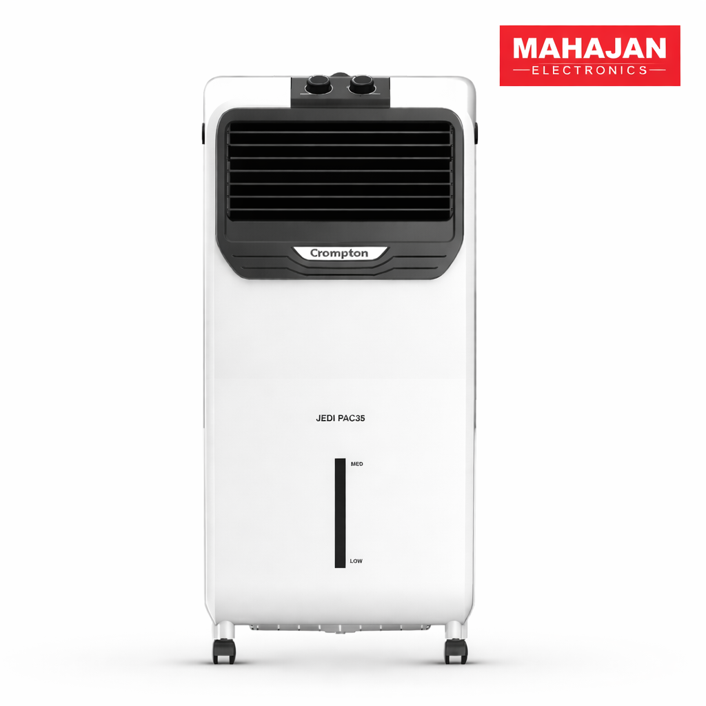 Crompton Jedi DAC 35 Litre Personal Air Cooler for home | Honeycomb pads | 4-way Air Deflection | Ice Chamber | Everlast Pump | Inverter Compatible Mahajan Electronics
