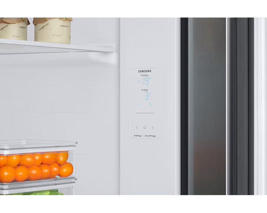 Samsung RS76CB81A312HL 653 L BESPOKE Convertible 5in1 Side by Side Refrigerator Clean White Mahajan Electronics Online