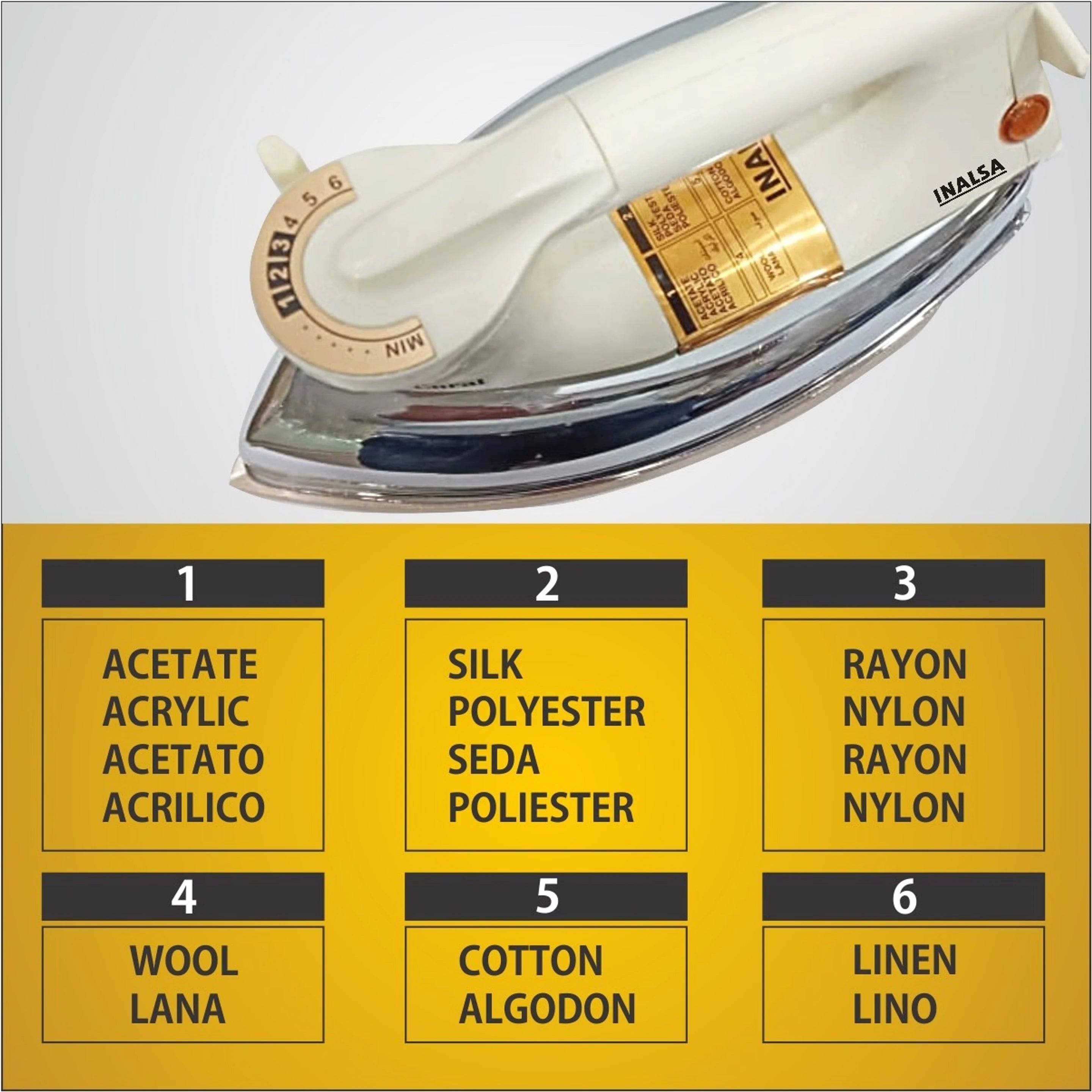 Inalsa Coral 1000W Dry Iron – Opal White INALSA ONLINE MAHAJAN ELECTRONICS