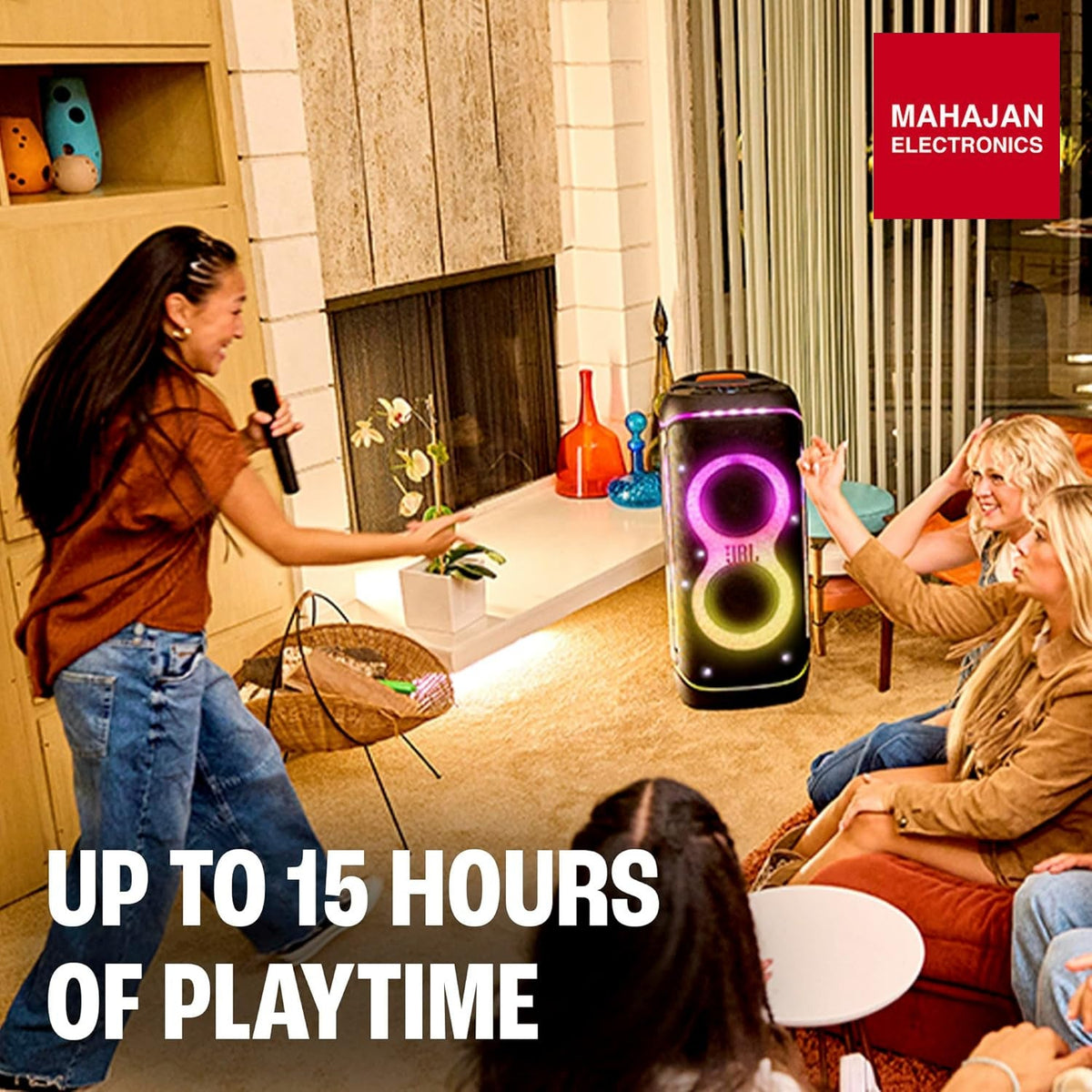 JBL PartyBox 720 - Loudest Battery-Powered Party Speaker with Superior Pro Sound and a Futuristic lightshow, – Mahajan Electronics Online.