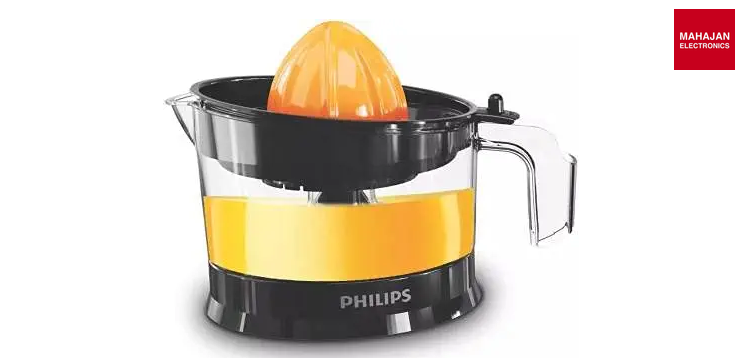 Philips HR2788/00 Citrus Press Juicer | Two-Way Rotation | Adjustable Pulp Control | Black &amp; Transparent | Mahajan Electronics Delhi NCR Philips