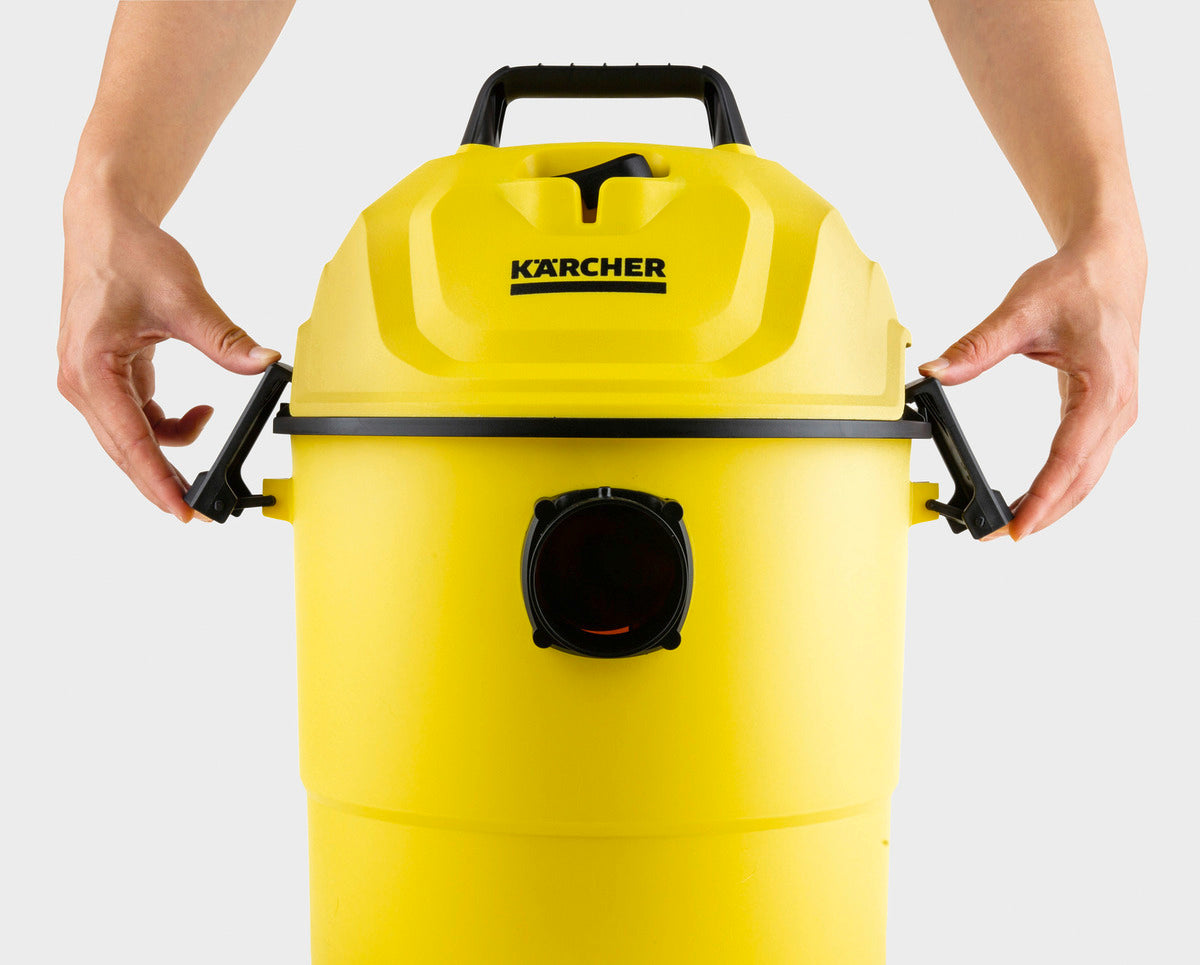 KARCHER WD 1 CLASSIC  Kap-Multi-Purpose Vacuum Cleaner, Yellow,15 Liter, Cartridge-Online Mahajan Electronics