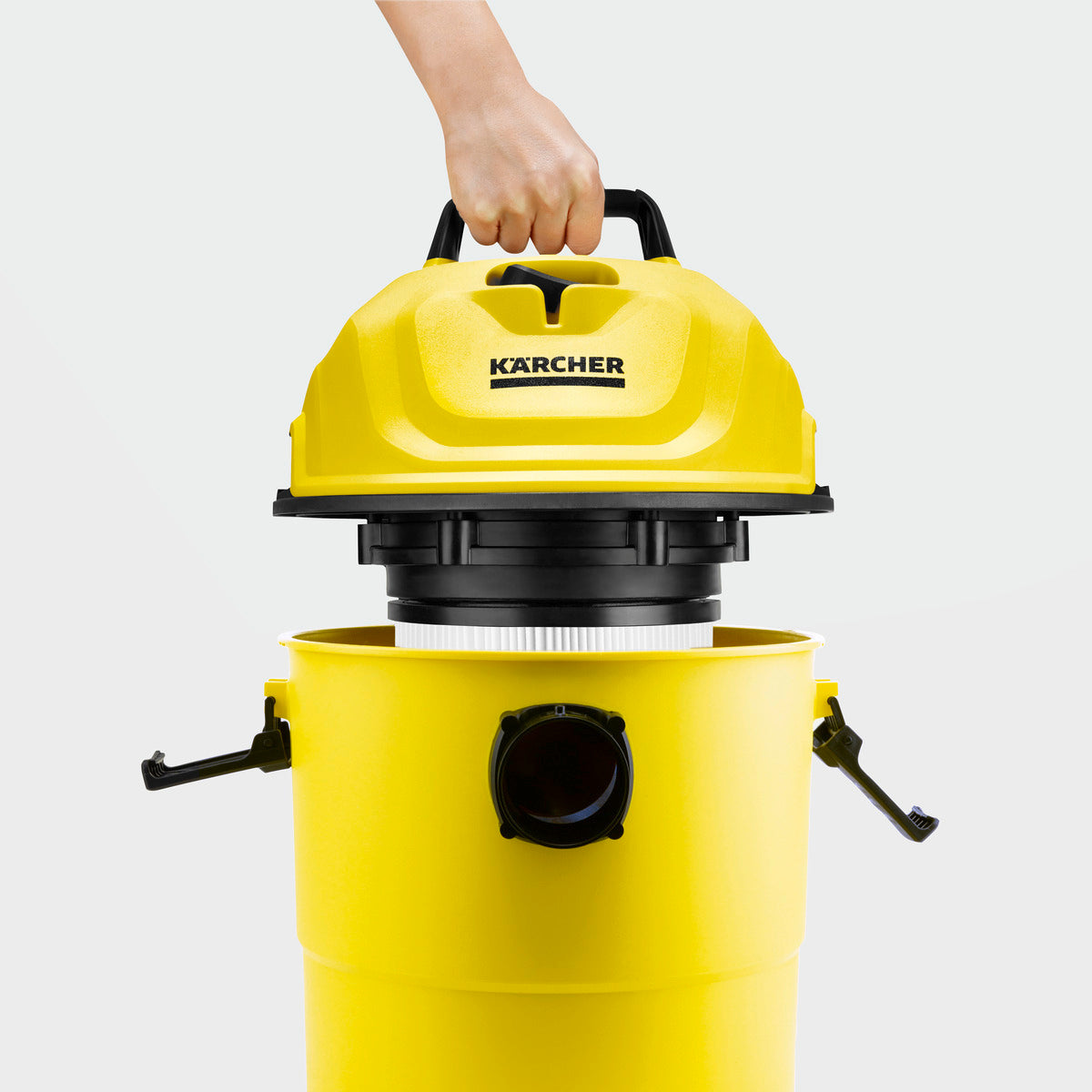 KARCHER WD 1 CLASSIC  Kap-Multi-Purpose Vacuum Cleaner, Yellow,15 Liter, Cartridge-Online Mahajan Electronics