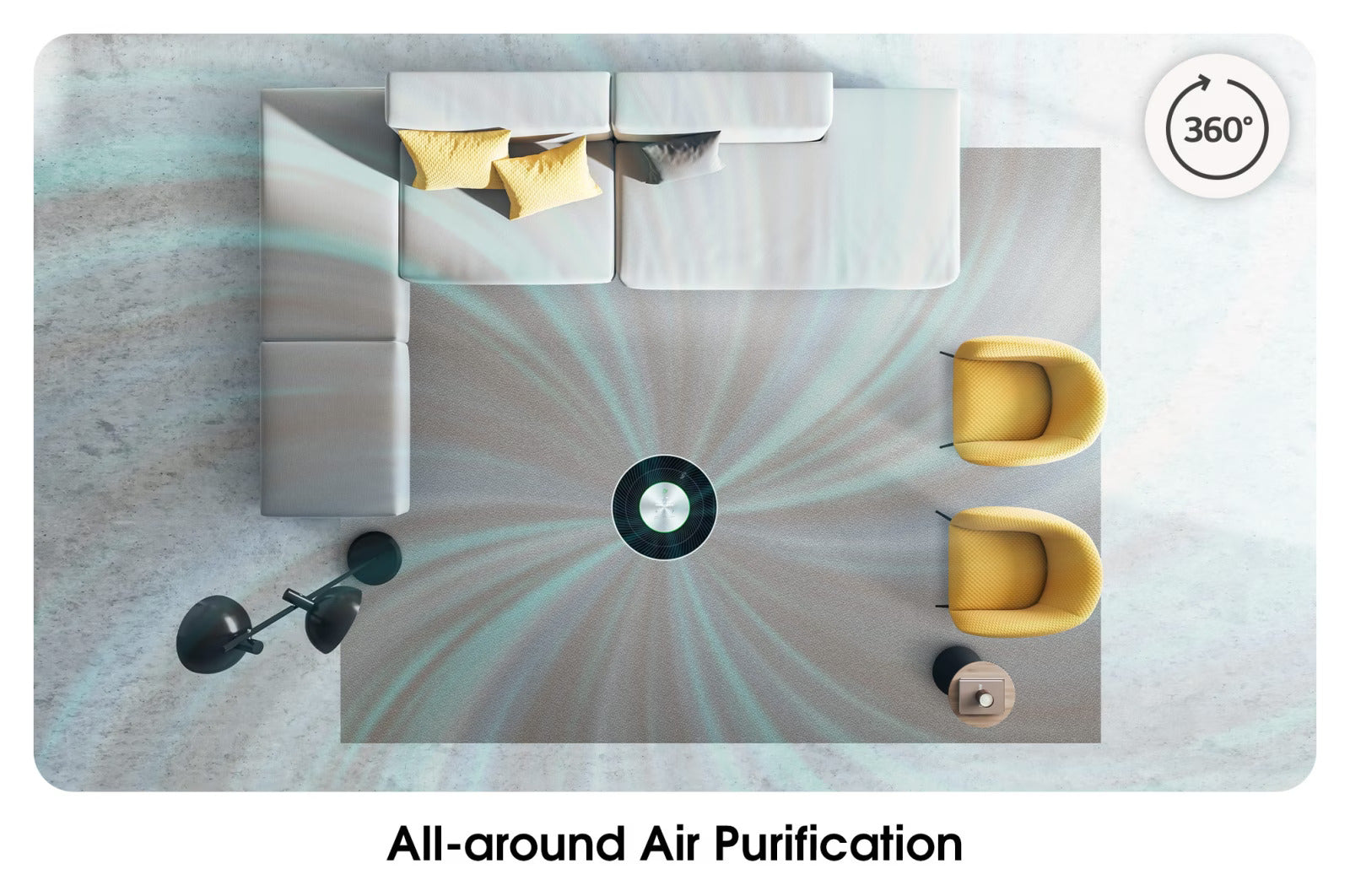 LG AS60GHWG0 PuriCare™ 360° Hit Air Purifier Room Size 667ft² / 62 M² Mahajan Electronics Online