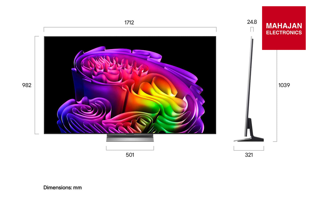 LG OLED77G6PLA  195 cm (77) LG OLED evo AI G6 4K Smart TV with α11 AI Processor Gen3, with Dolby Vision & Atmos 2026 LG