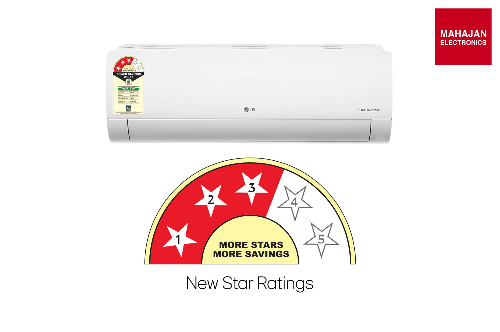 LG AS-Q19MNXE air conditioner image 3 with Mahajan Electronics logo