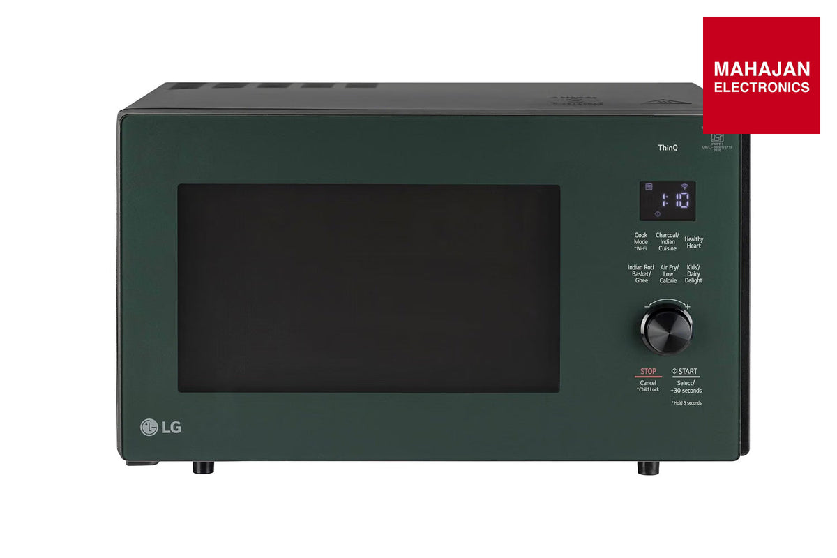 LG MJEN286UJWF 28 L Convertible Microwave Oven with Air Fry, Charcoal Lighting Heater, Wi-Fi Enabled (Black & – Mahajan Electronics Online.