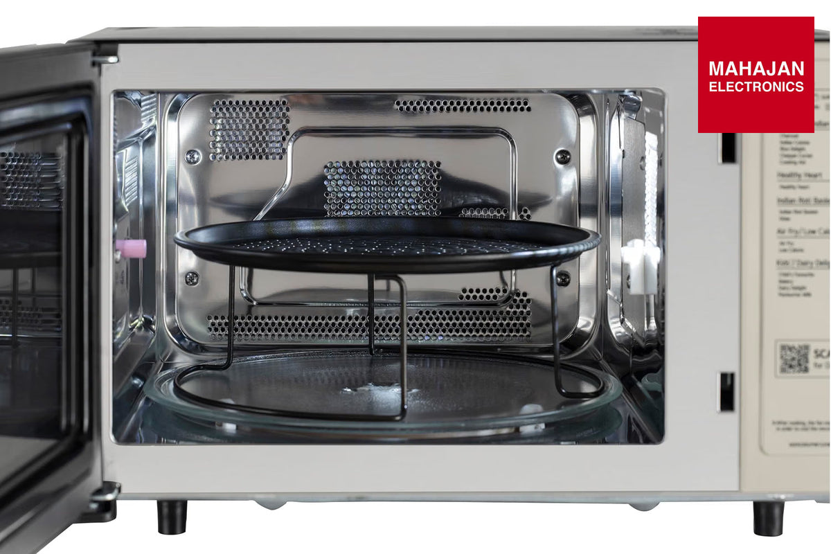 LG MJEN286UJWF 28 L Convertible Microwave Oven with Air Fry, Charcoal Lighting Heater, Wi-Fi Enabled (Black & – Mahajan Electronics Online.