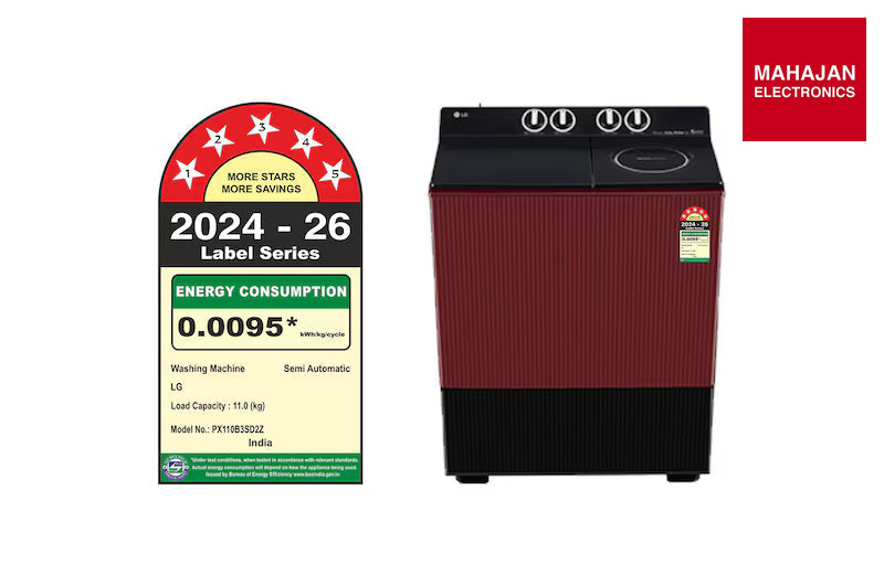 LG PX110B3SD2Z 11 KG Semi-Automatic Washing Machine, Roller Jet Pulsator+, Wind Jet Dry+, Dual Spin Shower, – Mahajan Electronics Online.