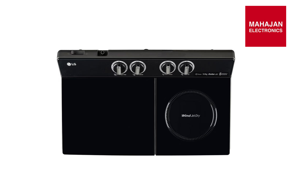LG PX900H3SK4Z 9 KG Semi Automatic Washing Machine with Roller Jet Pulsator+, Rat Away Technology, Wind Jet – Mahajan Electronics Online.