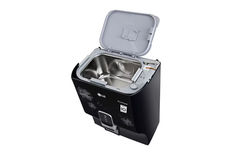 LG WW151NT 8L RO+UV+Mineral Booster Water Purifier, Steel Tank, Black-Online Mahajan Electronics