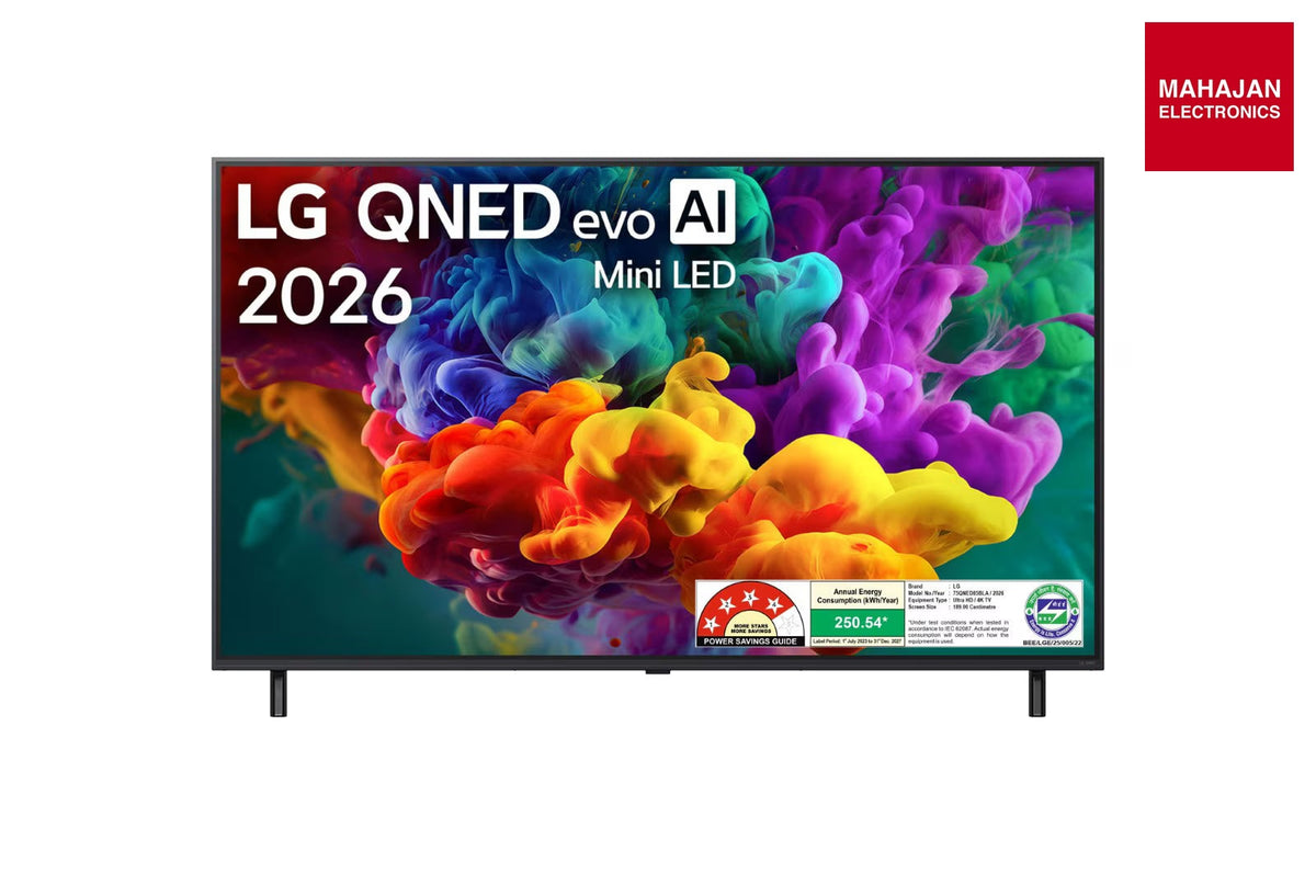 LG 65QNED85BLA 164 cm (65) LG QNED evo AI 4K MiniLED TV with α8 AI Processor Gen3, with HDR10 Pro 2026 – Mahajan Electronics Online.