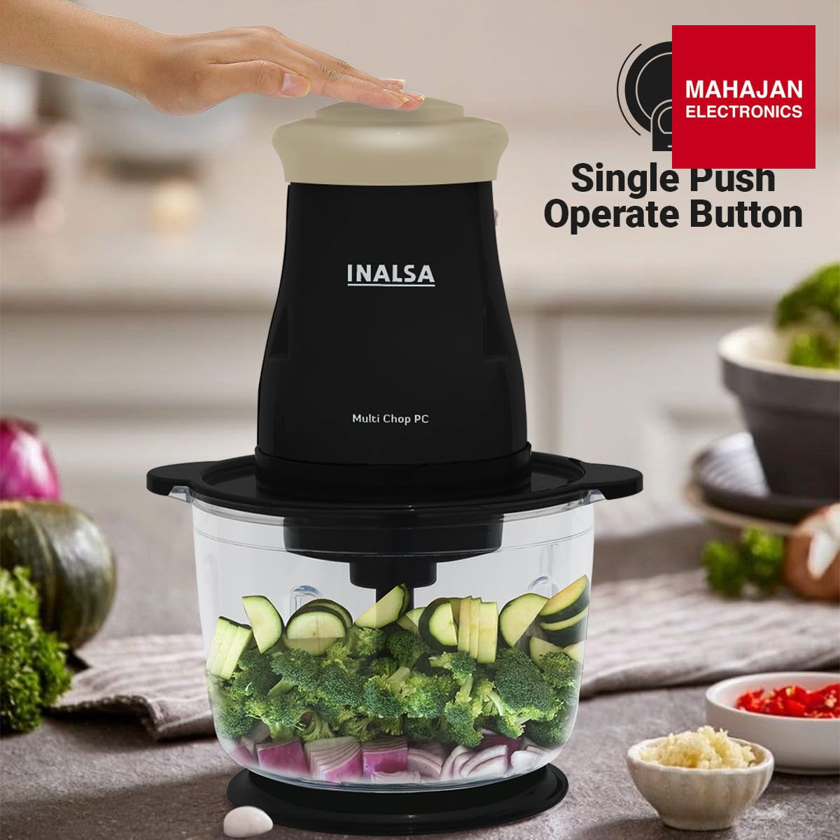 INALSA Multi Chop PC Electric Chopper for Kitchen &Meat Grinder|1.5 LCapacity|Unbreakable Bowl|400W Motor|2 – Mahajan Electronics Online.
