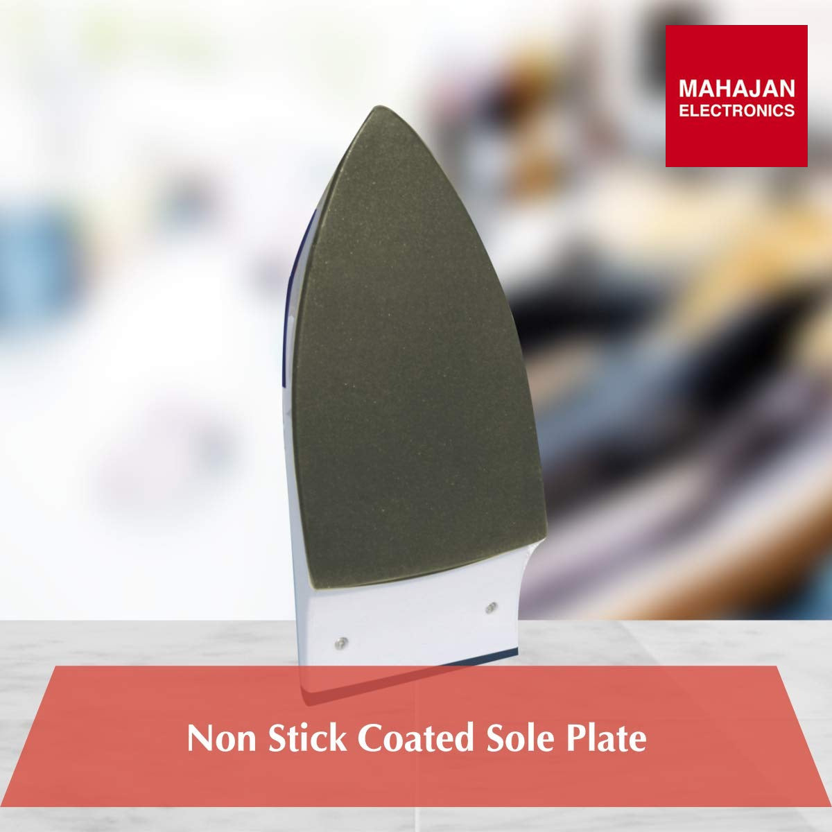 Inalsa Grace 1200-Watt Dry Iron with Non Stick Coated Sole Plate (White/Grey) INALSA – Mahajan Electronics Online.
