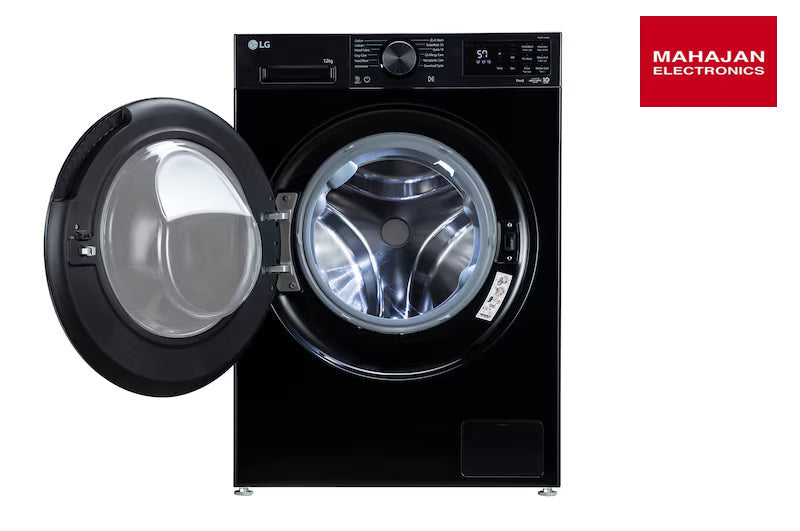 LG FX1412N5O 12 Kg 5 Star Front Load Washing Machine with AI Direct Drive™, TurboWash 360˚, 6 Motion & Steam – Mahajan Electronics Online.