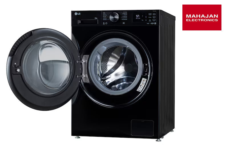 LG FX1412N5O 12 Kg 5 Star Front Load Washing Machine with AI Direct Drive™, TurboWash 360˚, 6 Motion & Steam – Mahajan Electronics Online.