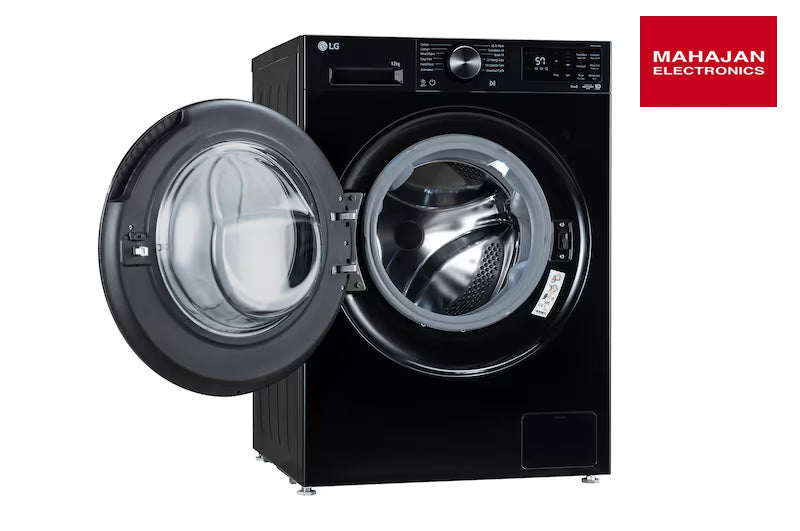 LG FX1412N5O 12 Kg 5 Star Front Load Washing Machine with AI Direct Drive™, TurboWash 360˚, 6 Motion & Steam – Mahajan Electronics Online.