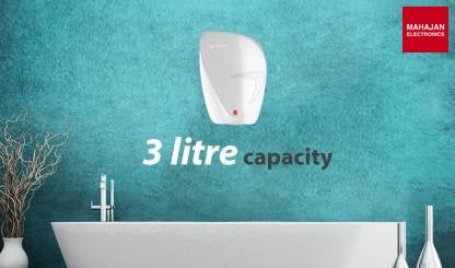 AO Smith Fast On 3 Litre Instant Water Geyser  White AOSmith